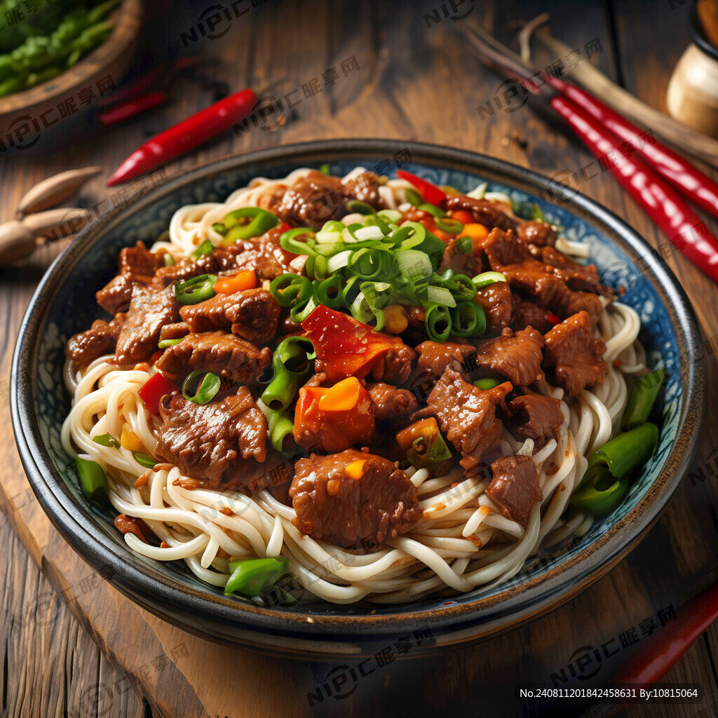 双椒牛肉拌面