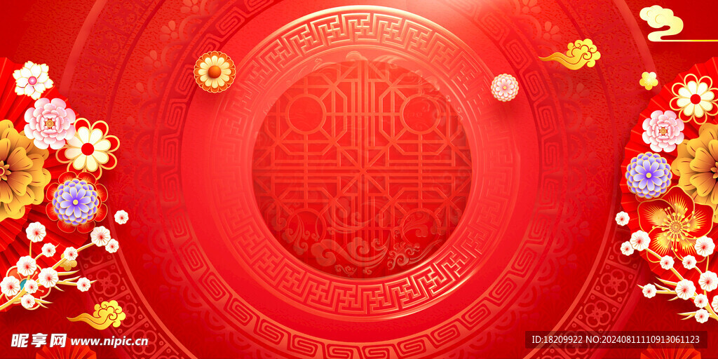 红色背景
