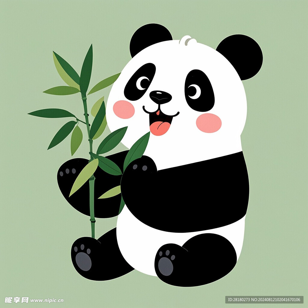 萌趣可爱熊猫 