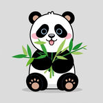 萌趣可爱熊猫 