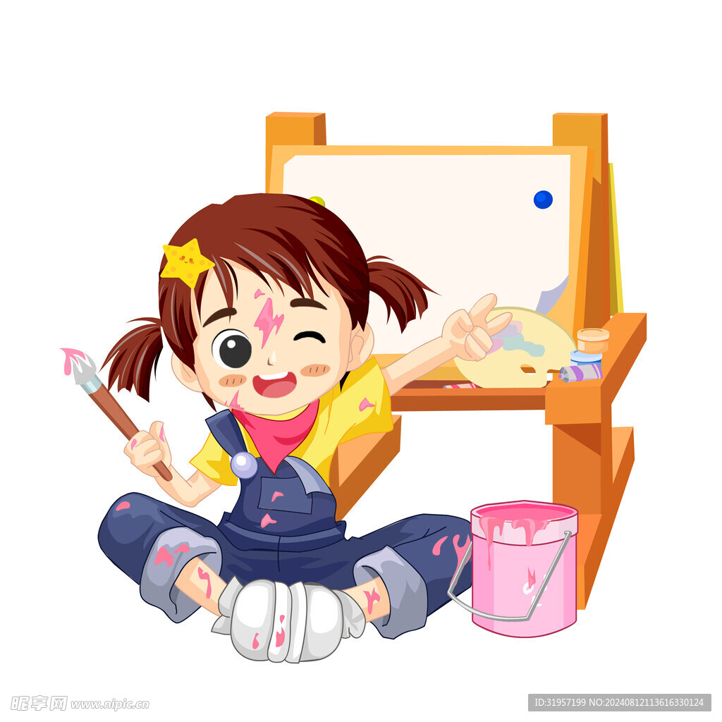 小画家爱画画