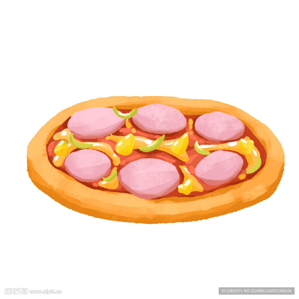 比萨插画