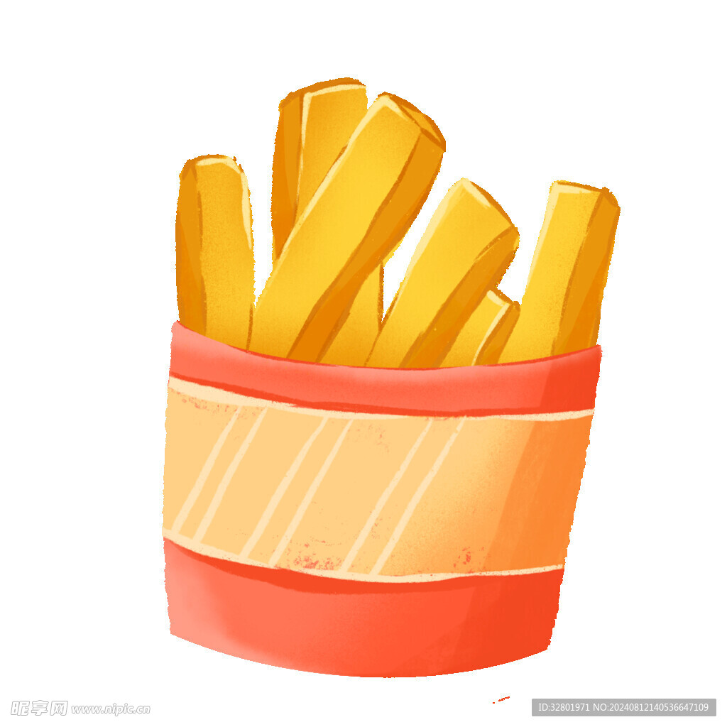 薯条插画