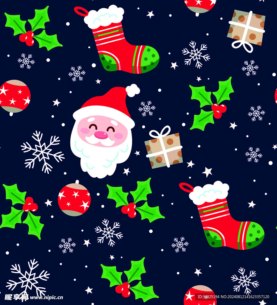 雪人 圣诞老人 雪花 
