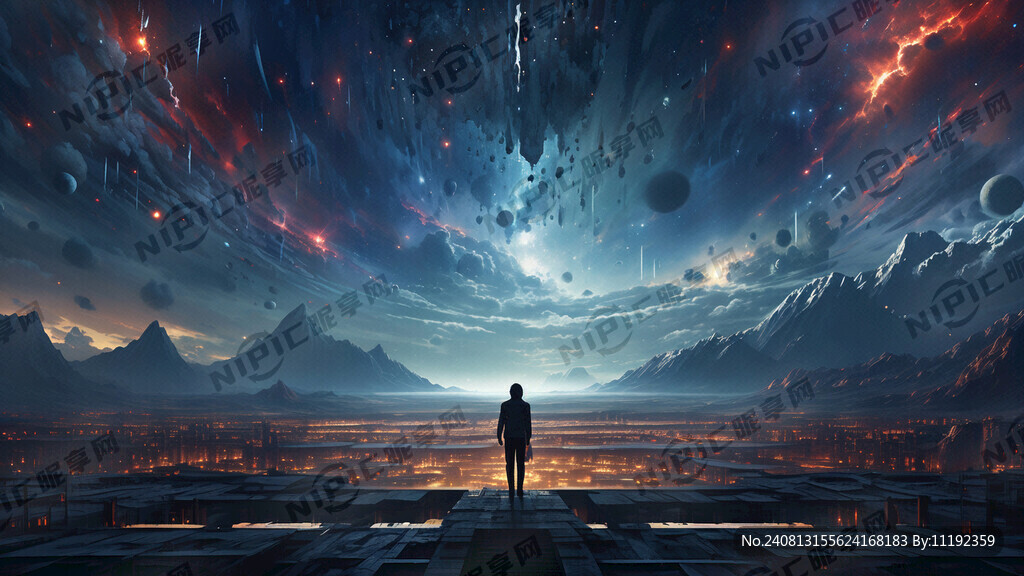 超大广角 俯视视角 梦幻宇宙