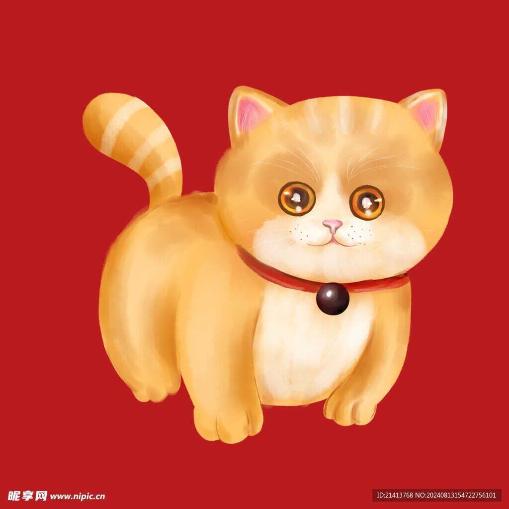 手绘卡通小猫
