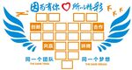 因为有你 文化墙 公司背景墙