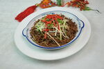 油泼黑豆腐