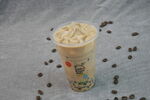 奶油布丁珍珠奶茶  