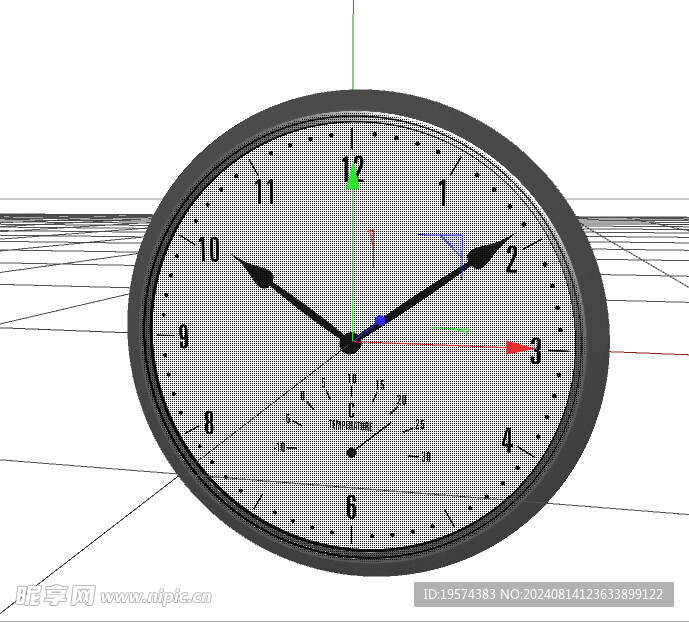 C4D模型 钟表