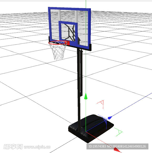 C4D模型 篮球架