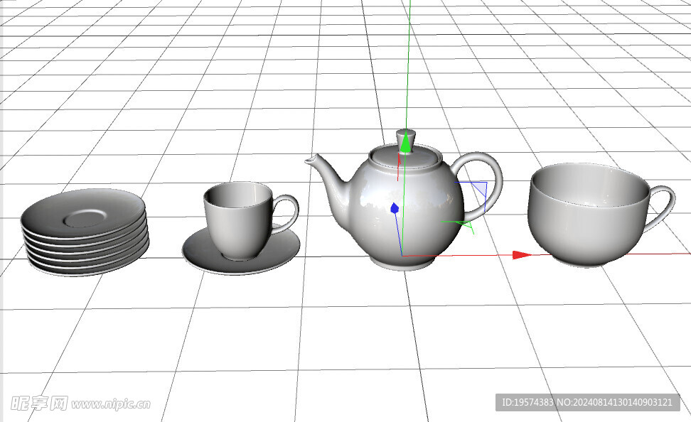 C4D模型 餐具