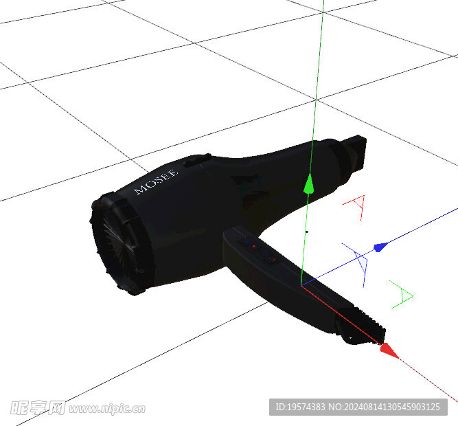 C4D模型 吹风机