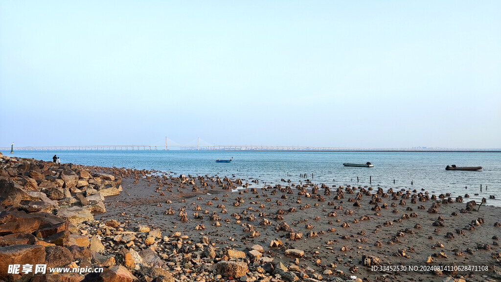 泉州东海海边滨海公园看大海