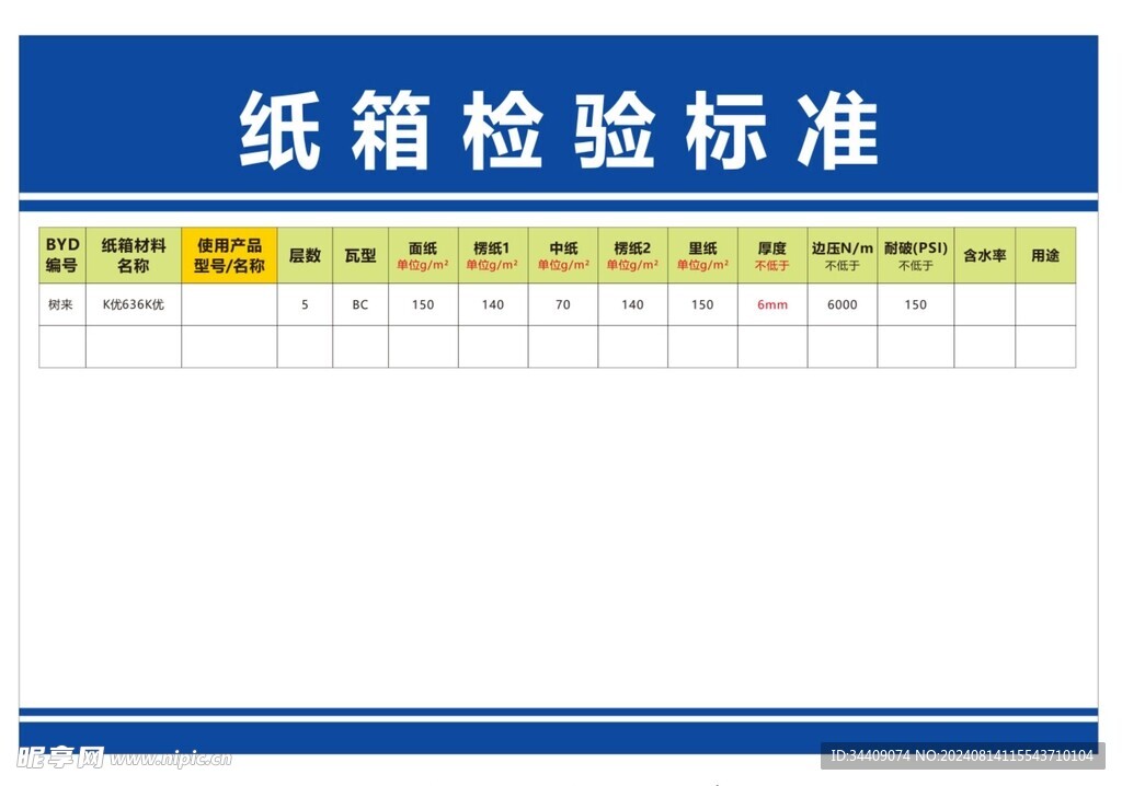 纸箱检验标准