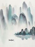 新中式山水画