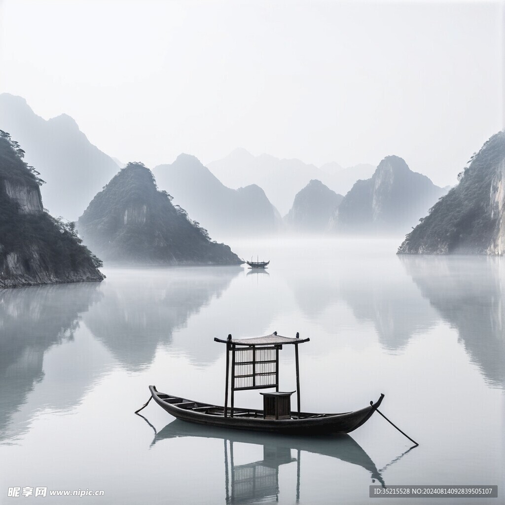 山水背景