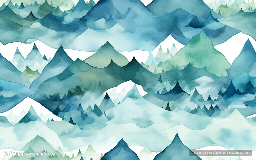高山抽象画背景素材