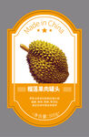 榴莲不干胶标签