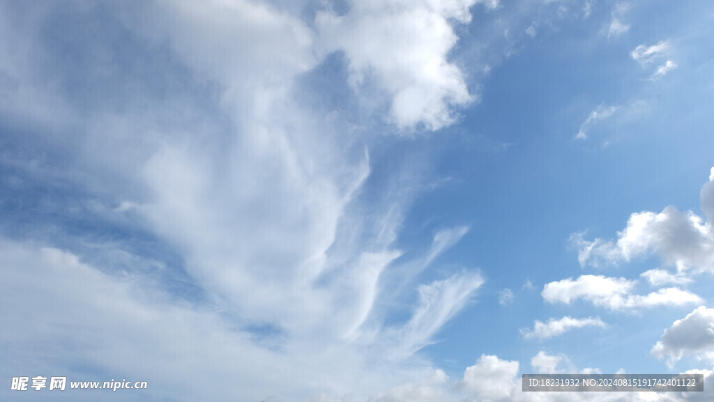 天空 蓝天 云