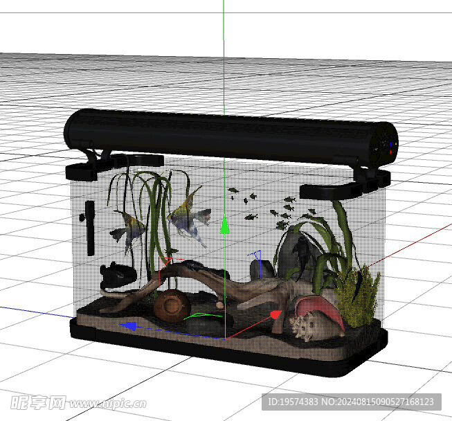 C4D模型 鱼缸