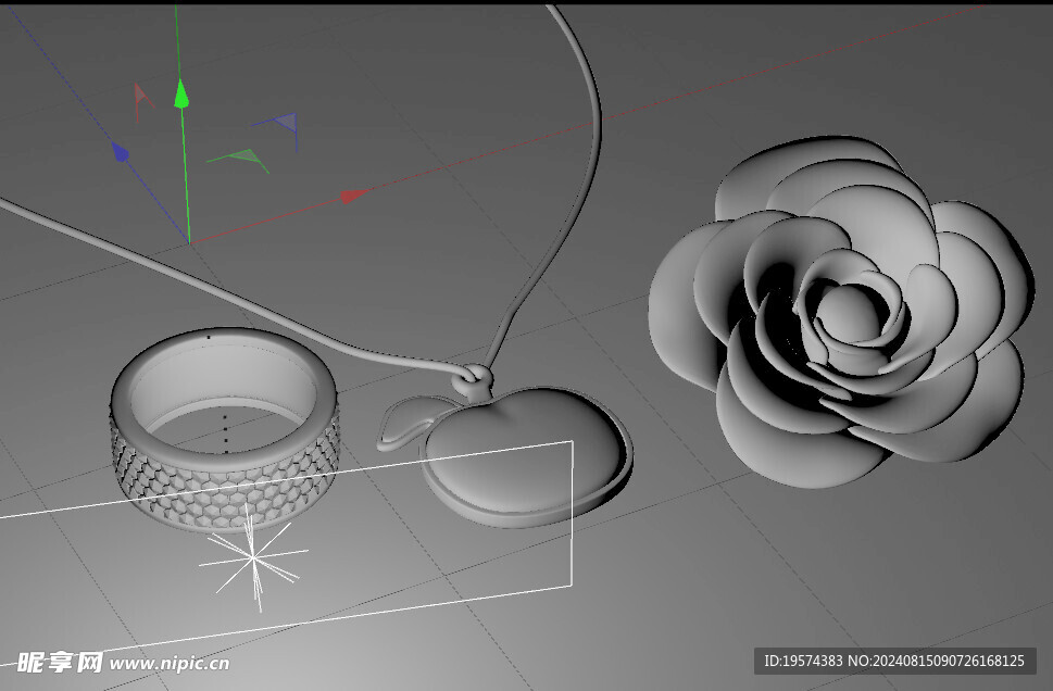 C4D模型 首饰