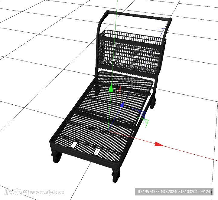 C4D模型 小推车