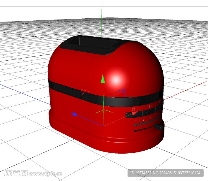 C4D模型 面包机