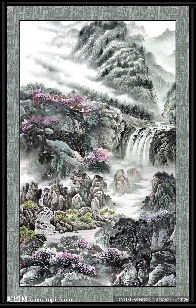 竖版风景画