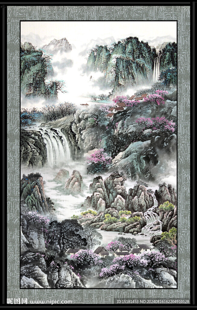 竖版风景画 