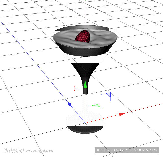 C4D模型 鸡尾酒