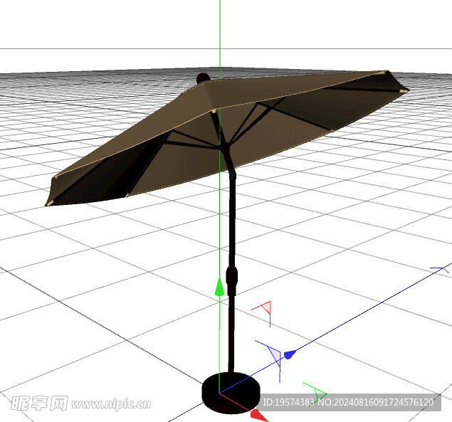 C4D模型 伞