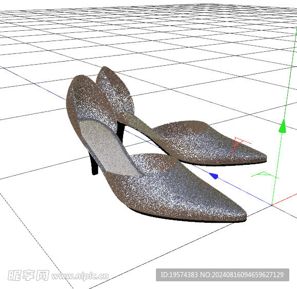 C4D模型 高跟鞋