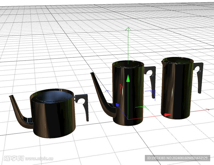 C4D模型 咖啡壶