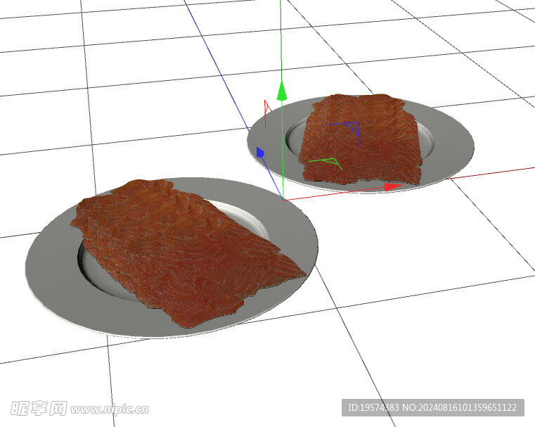 C4D模型 三文鱼