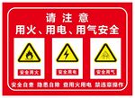 用火 用电 用气安全