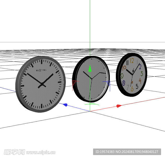 C4D模型 钟表