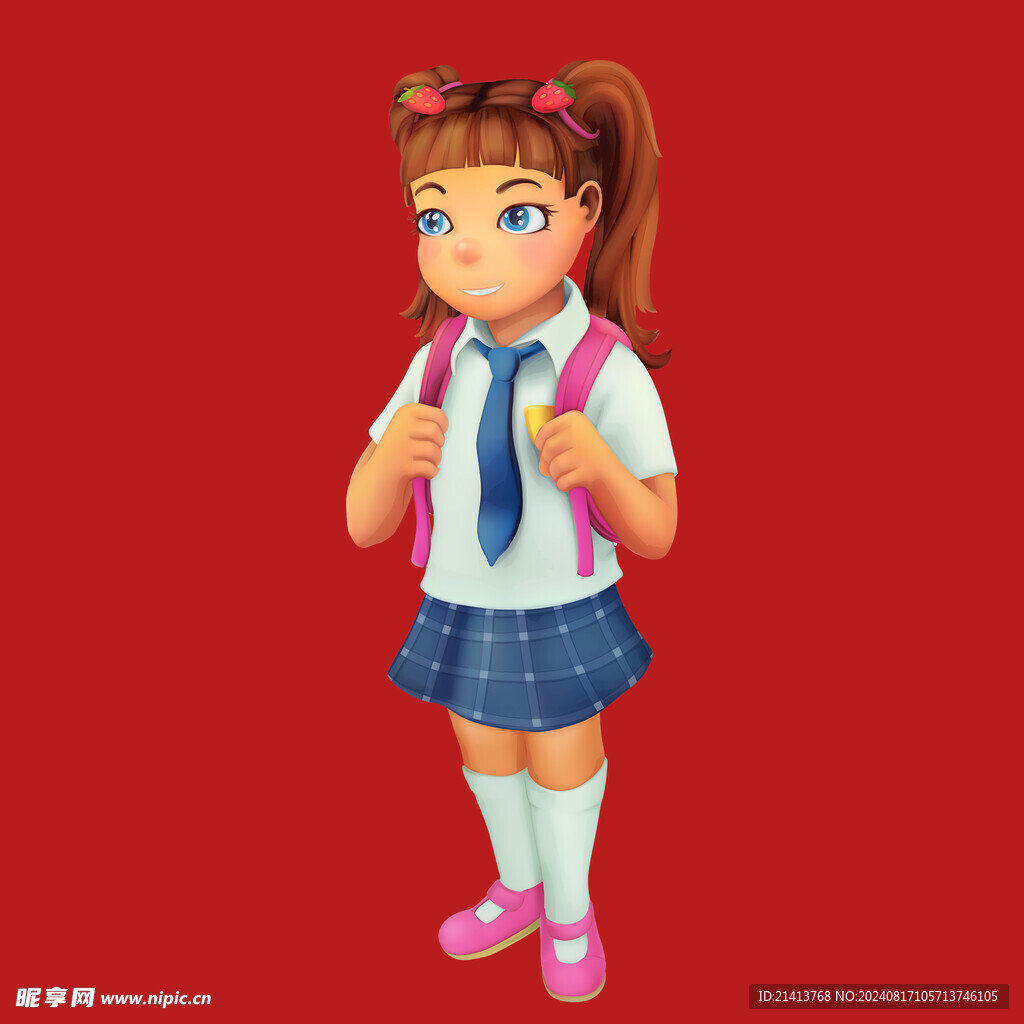手绘卡通学生