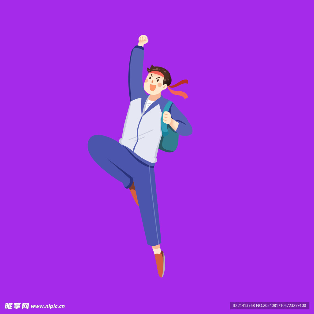 手绘卡通学生