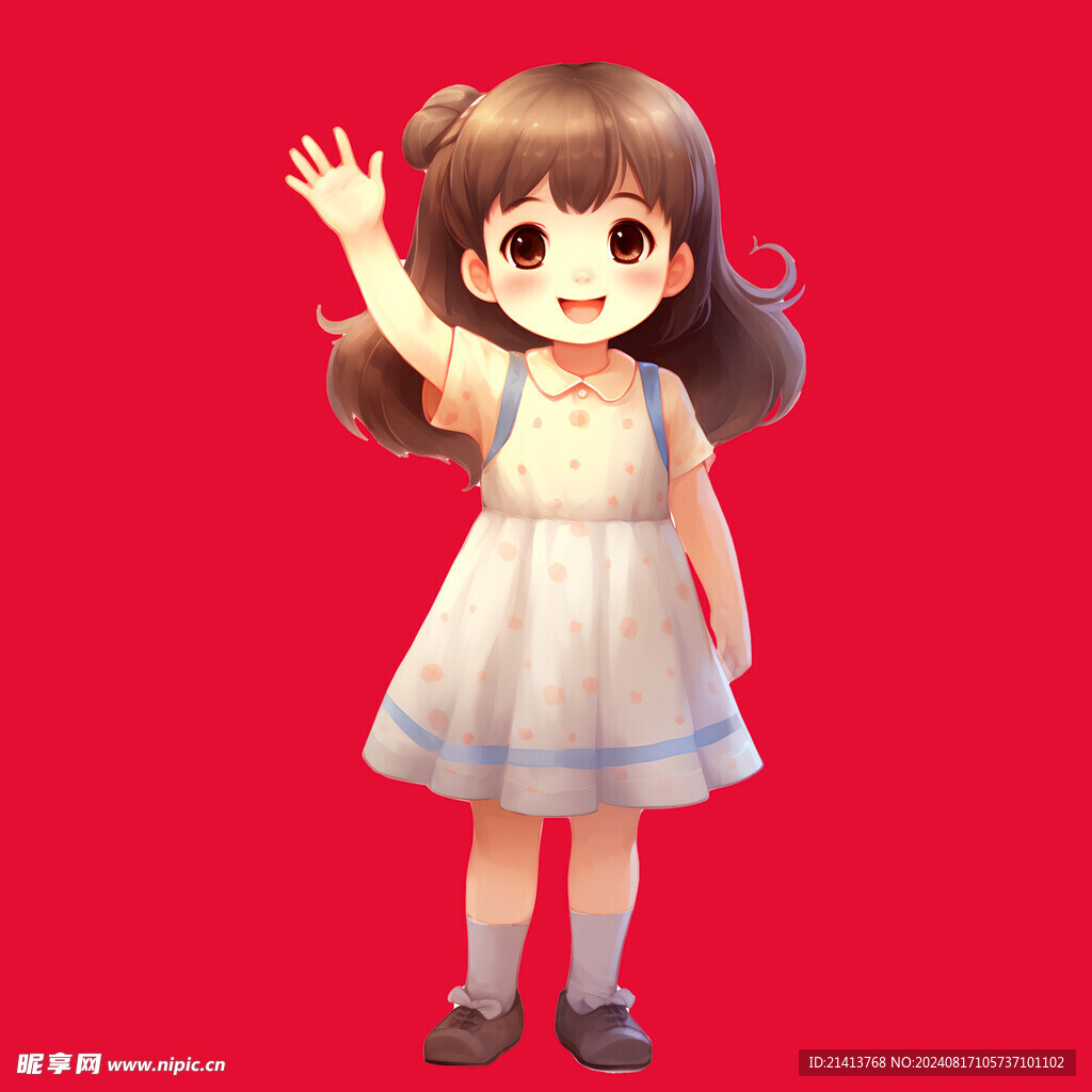 手绘卡通学生