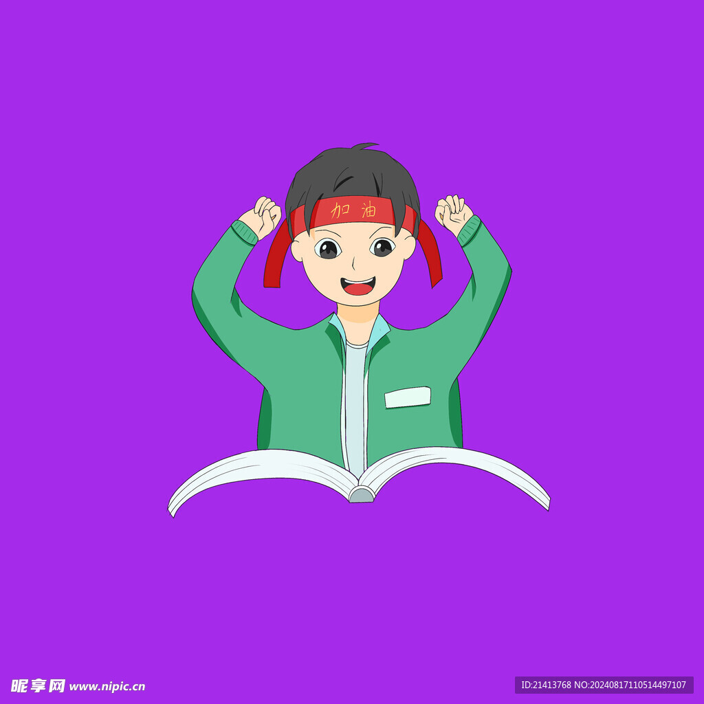 手绘卡通学生