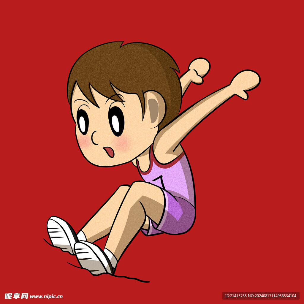 手绘儿童男孩