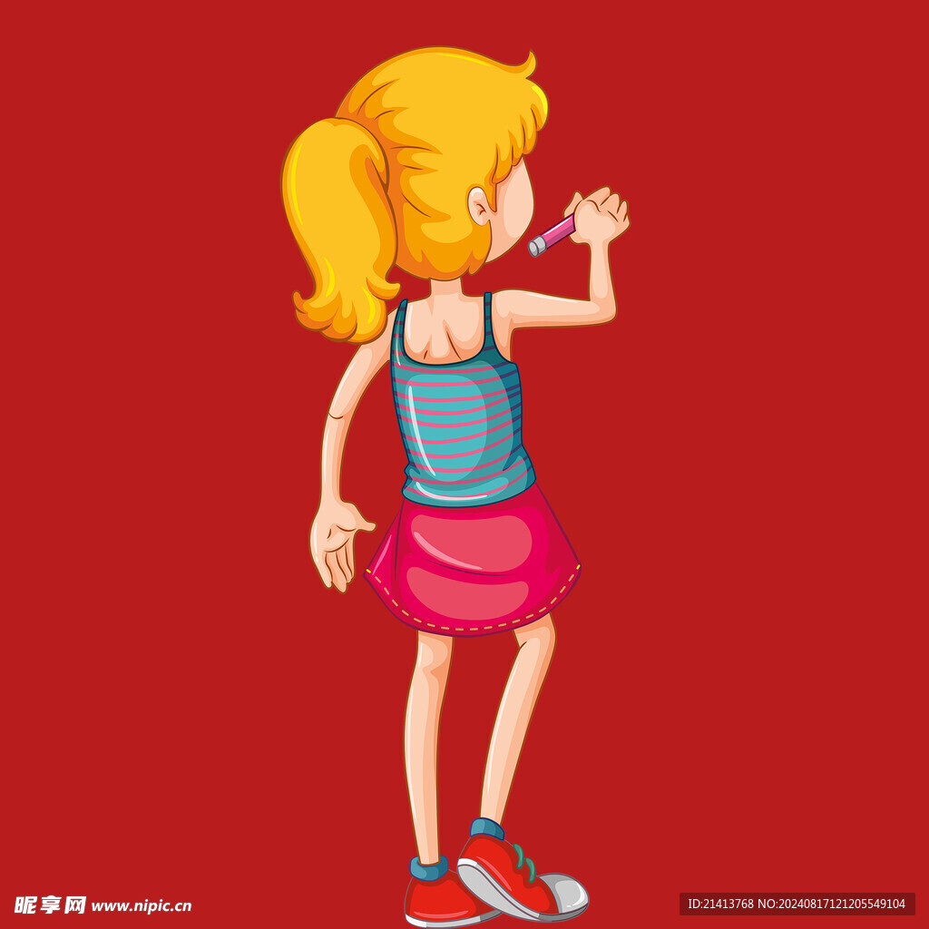 手绘儿童女孩
