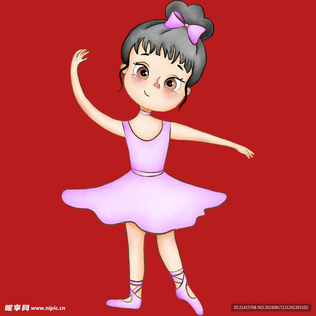 手绘儿童女孩