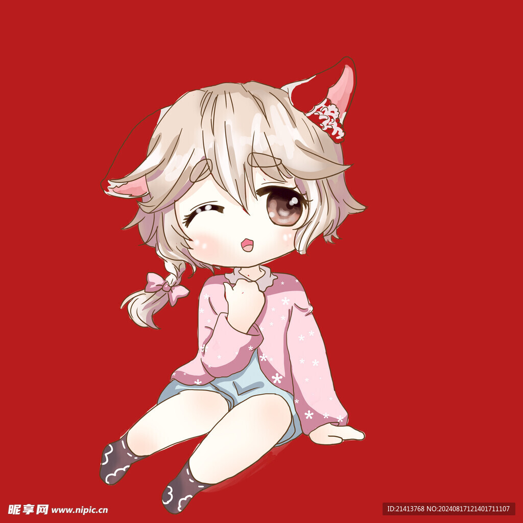 手绘儿童女孩