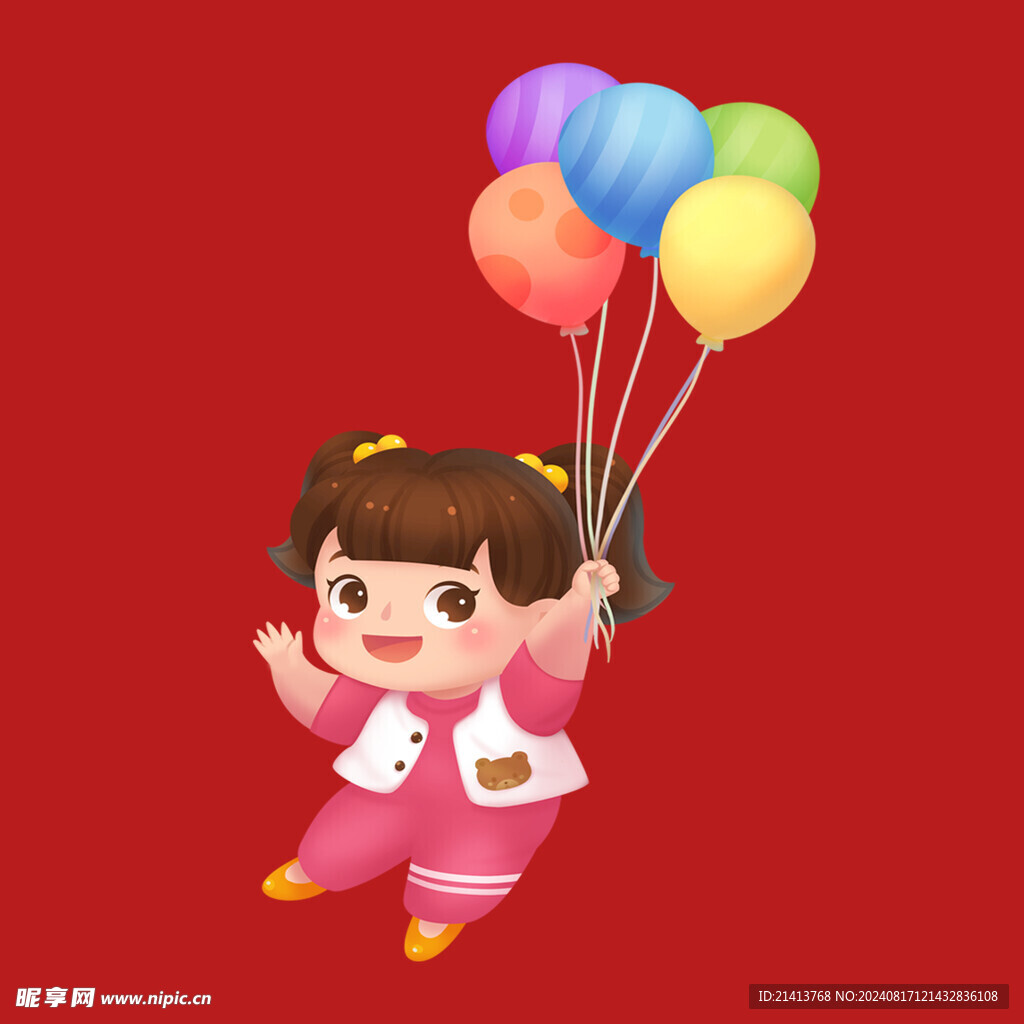 手绘儿童女孩