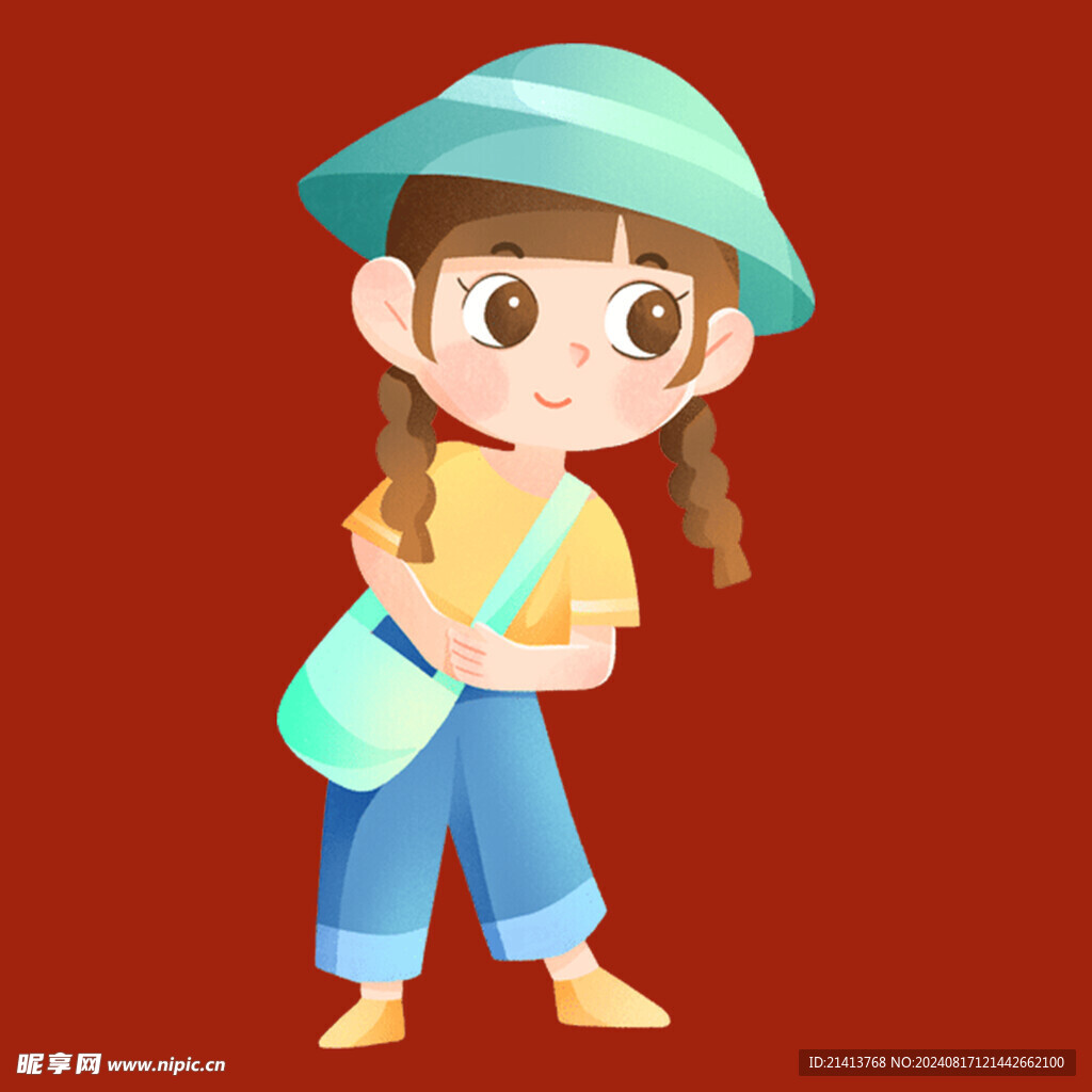 手绘儿童女孩