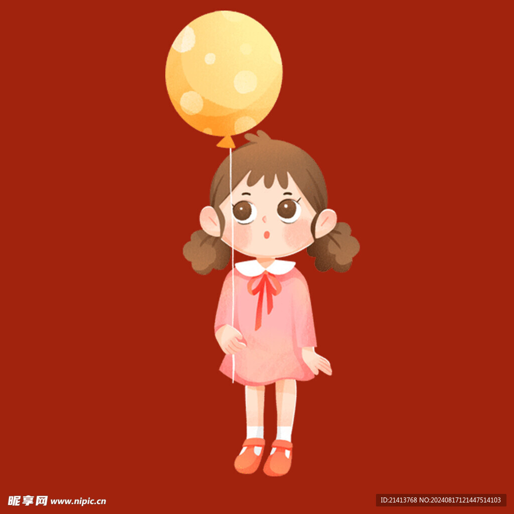 手绘儿童女孩