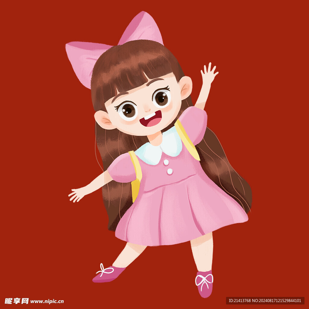 手绘儿童女孩