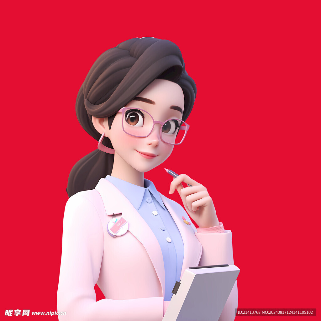 手绘医疗人物
